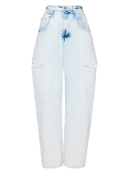 MAISON MARGIELA-CUTOUT DENIM TROUSERS-