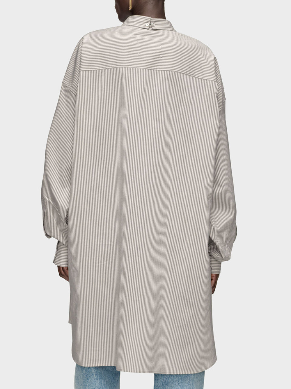 MAISON MARGIELA-FOLD COLLAR OVERSIZED SHIRT-
