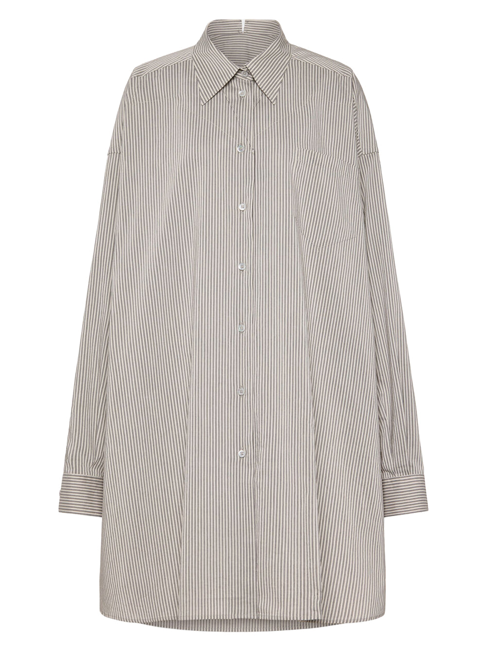MAISON MARGIELA-FOLD COLLAR OVERSIZED SHIRT-