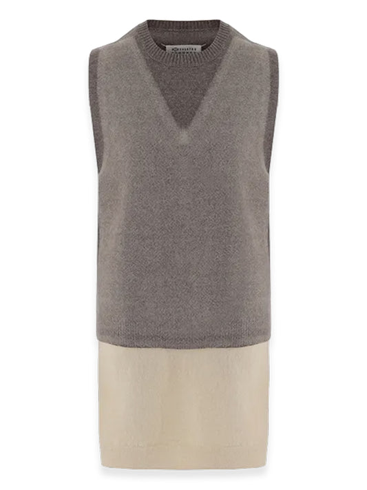 MAISON MARGIELA-FUSE KNIT VEST-