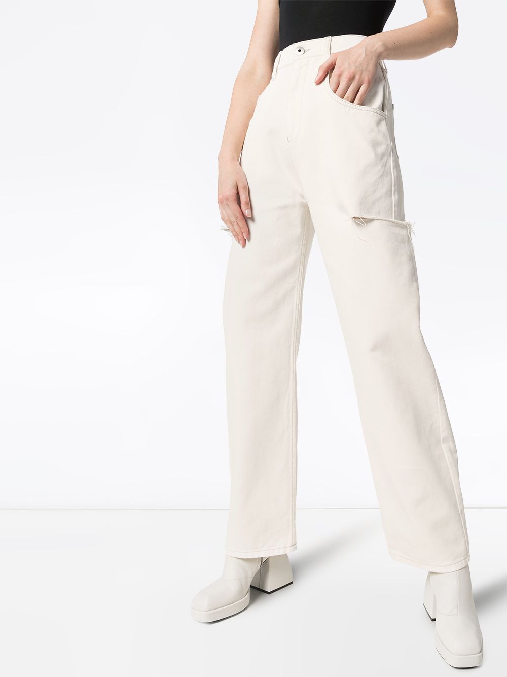 MAISON MARGIELA-LOOSE FIT 5-POCKET TROUSERS-S51LA0106S47399 099