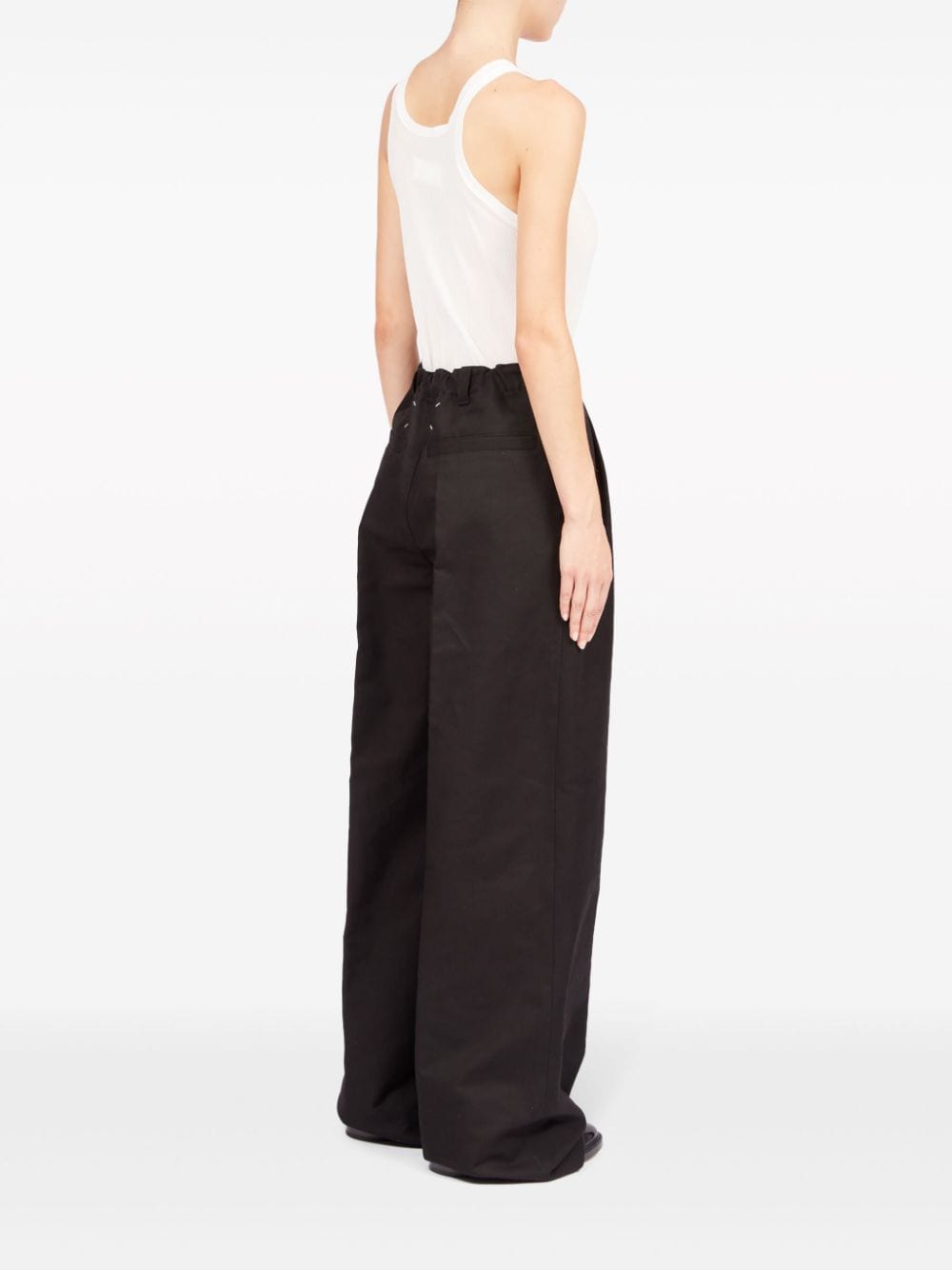 MAISON MARGIELA-LOOSE FIT COTTON TROUSERS-