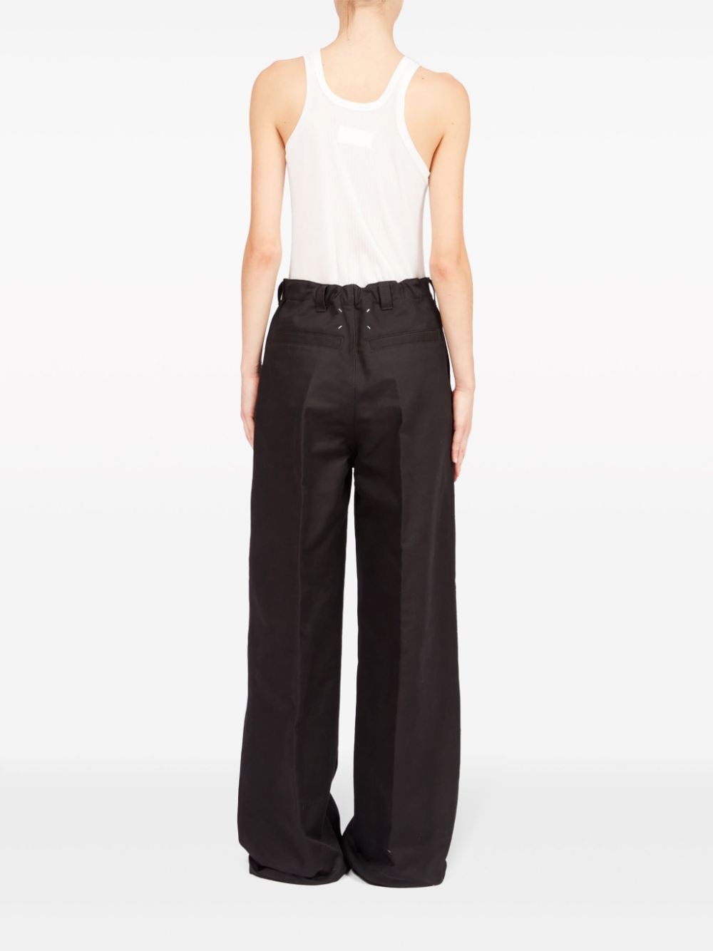 MAISON MARGIELA-LOOSE FIT COTTON TROUSERS-