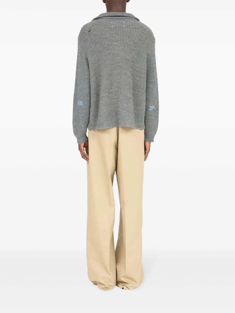 MAISON MARGIELA-MENDED RIBBED SWEATER-