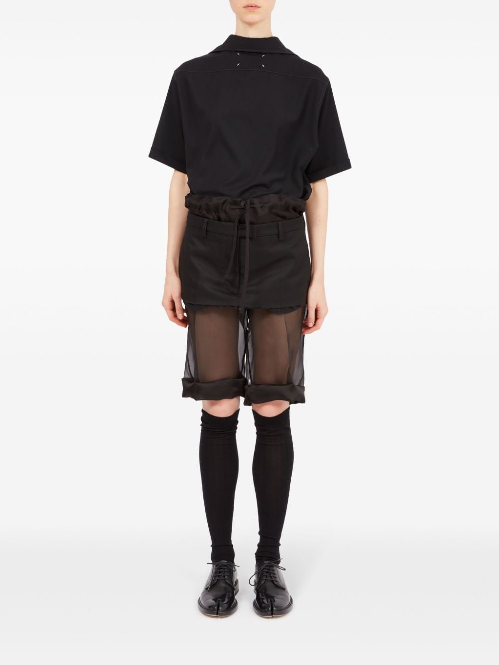 MAISON MARGIELA-MESH MIDI SKIRT-