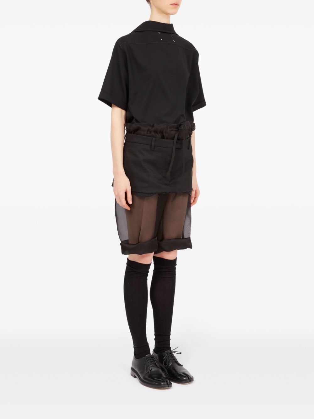 MAISON MARGIELA-MESH MIDI SKIRT-