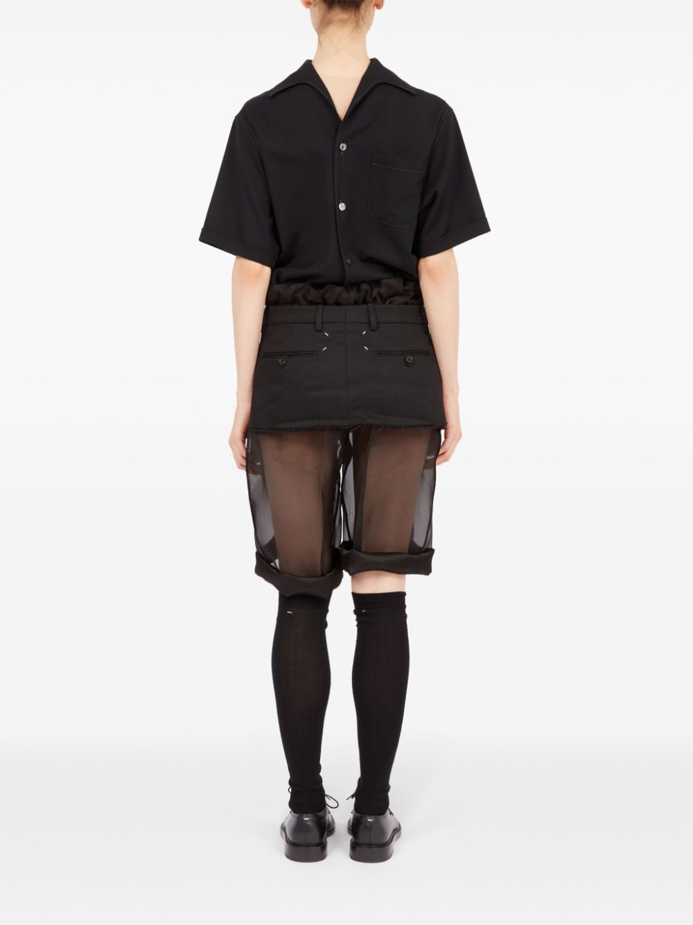 MAISON MARGIELA-MESH MIDI SKIRT-