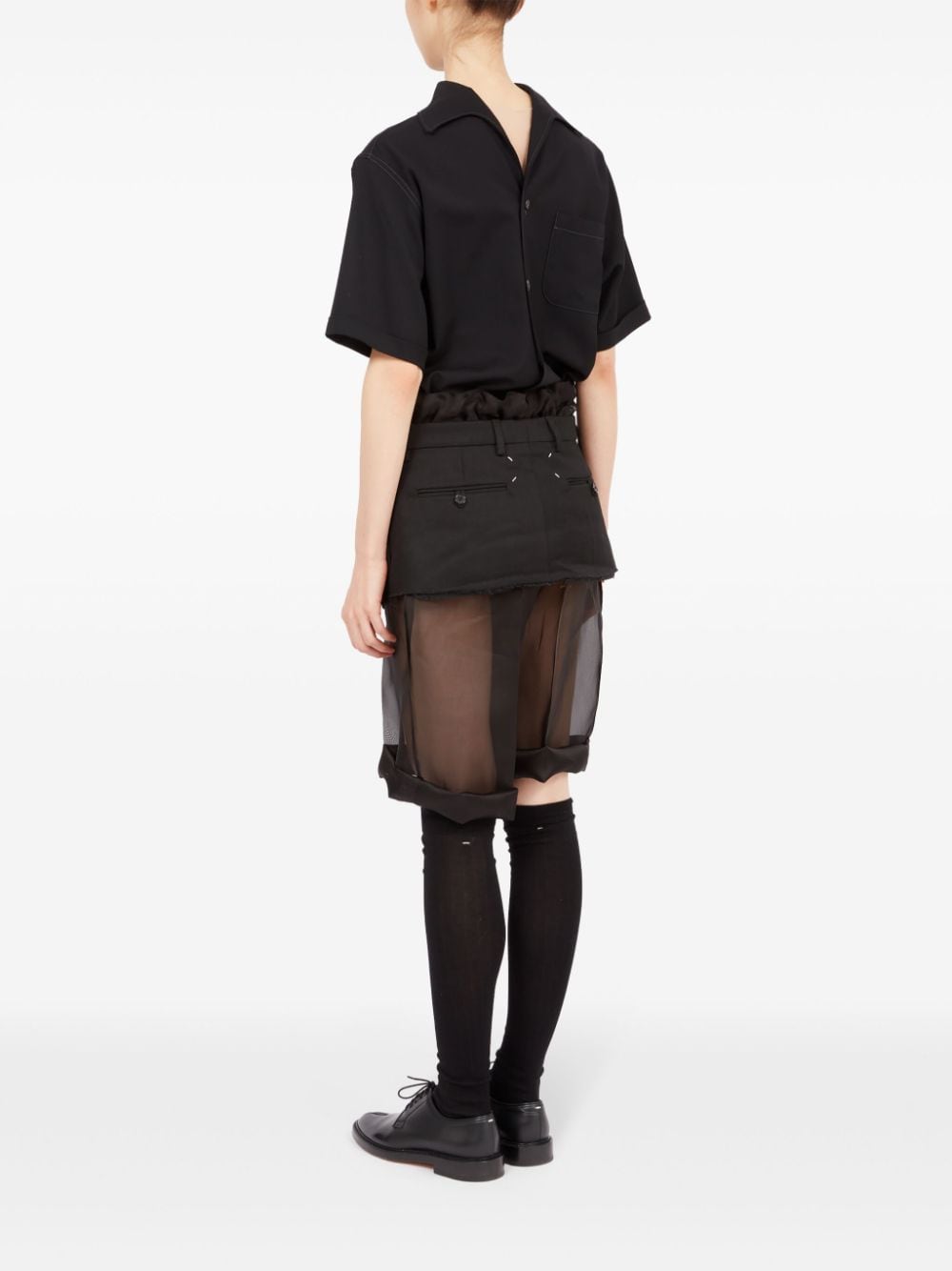 MAISON MARGIELA-MESH MIDI SKIRT-