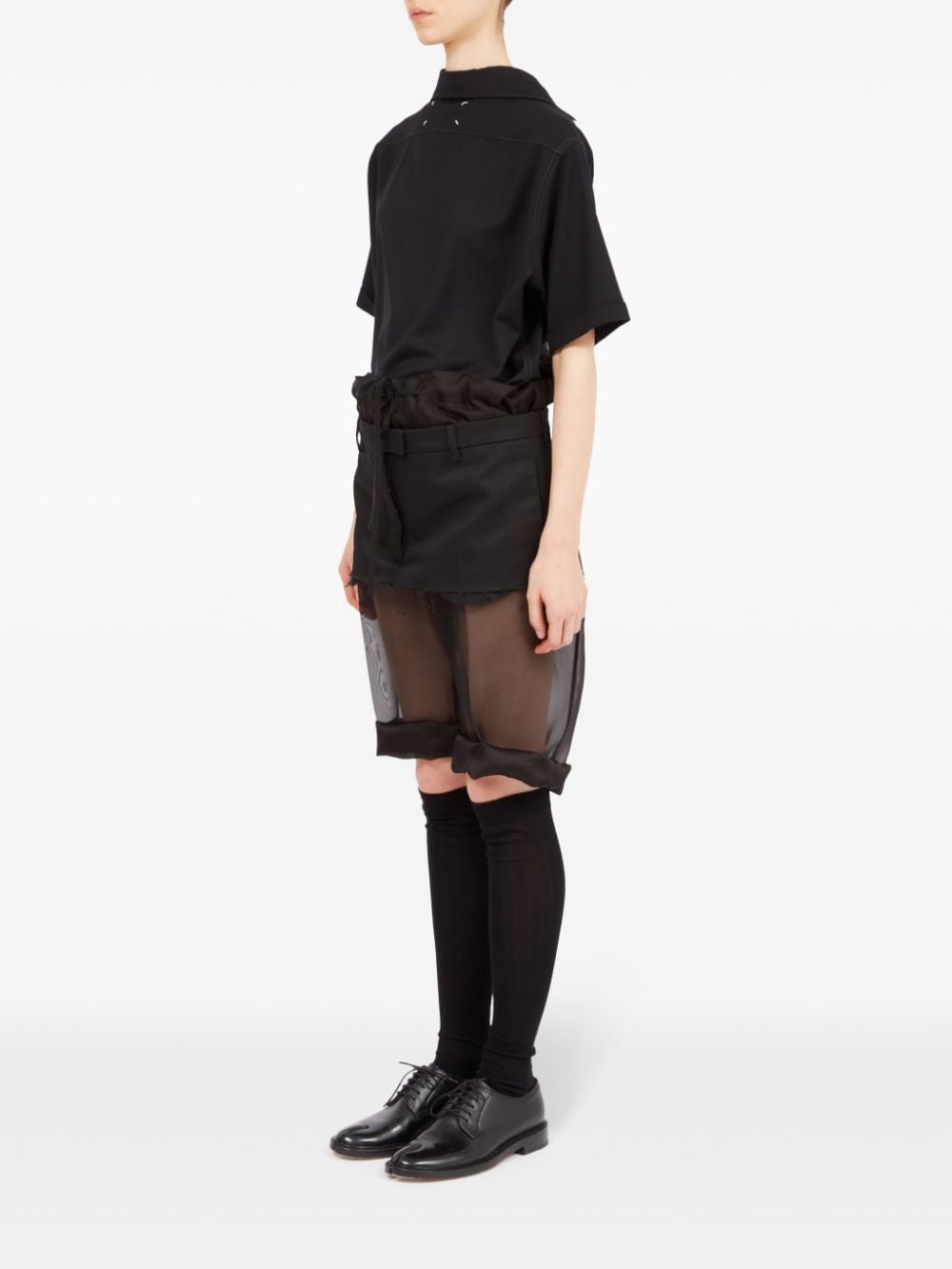 MAISON MARGIELA-MESH MIDI SKIRT-