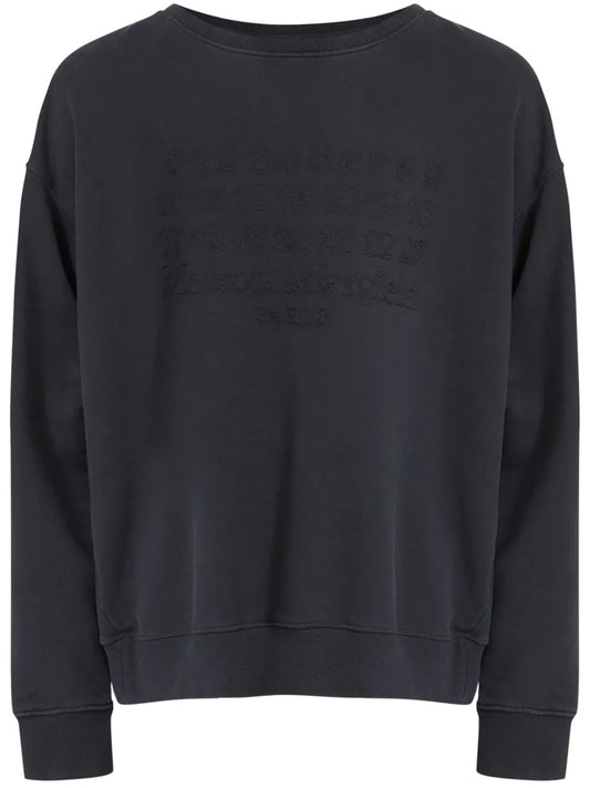 MAISON MARGIELA-numbers motif SWEATSHIRT-