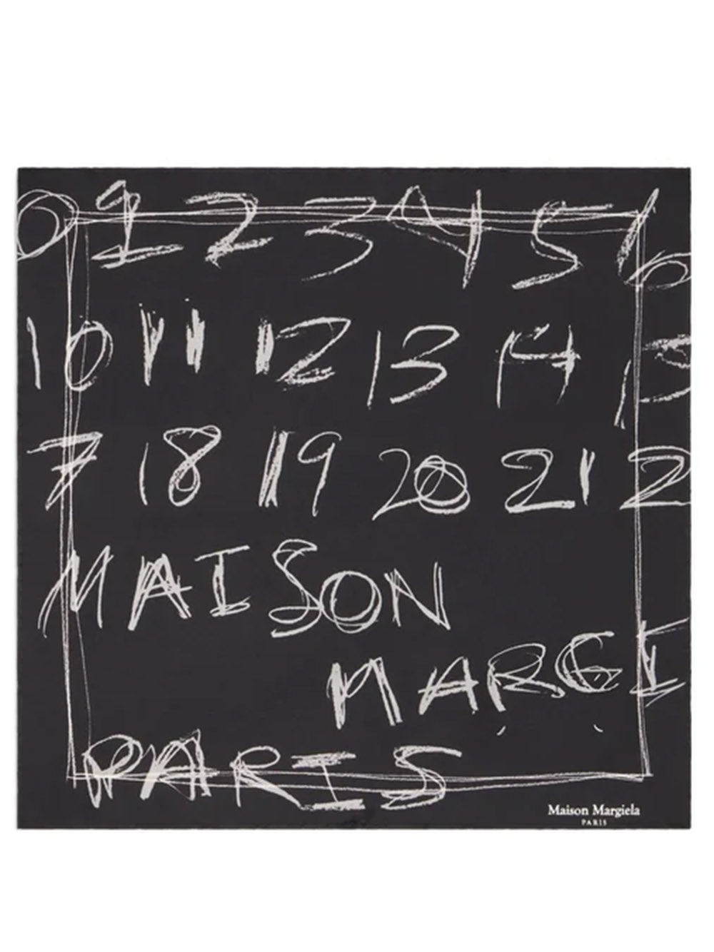 numbers-print neckerchief