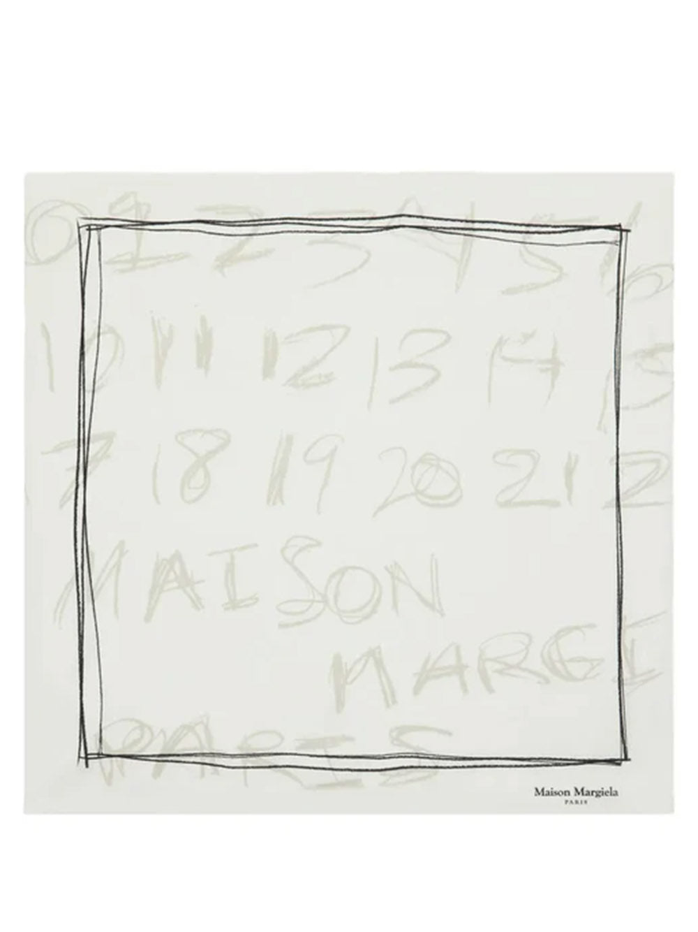 numbers-print neckerchief