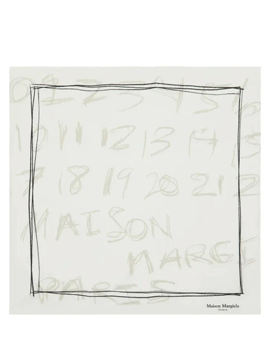 numbers-print neckerchief