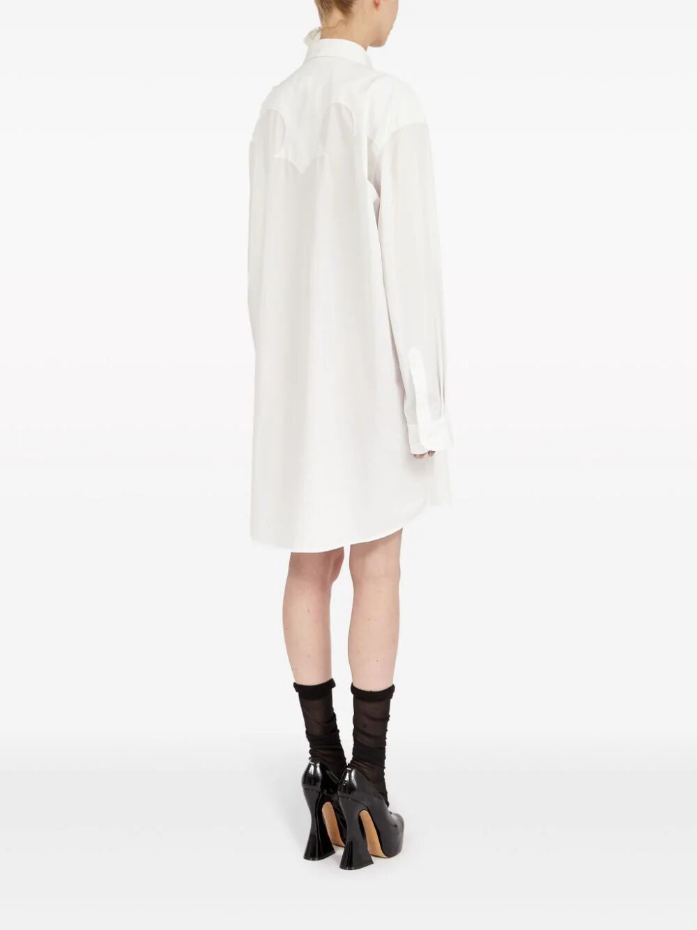 MAISON MARGIELA-OVERSIZED LONG Shirt-S51DT0014S43001 100