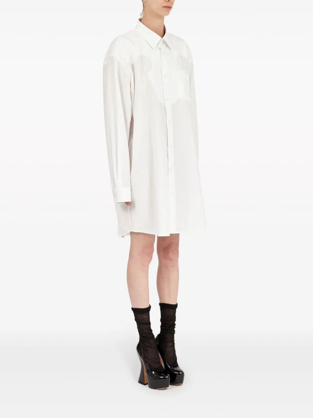 MAISON MARGIELA-OVERSIZED LONG Shirt-S51DT0014S43001 100