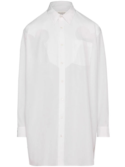 MAISON MARGIELA-OVERSIZED LONG Shirt-S51DT0014S43001 100