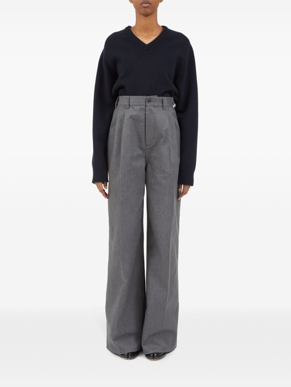 MAISON MARGIELA-PALAZZO TROUSERS-