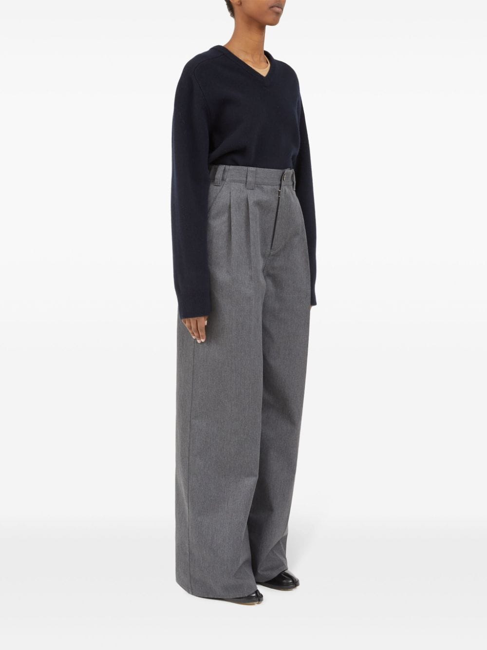 MAISON MARGIELA-PALAZZO TROUSERS-