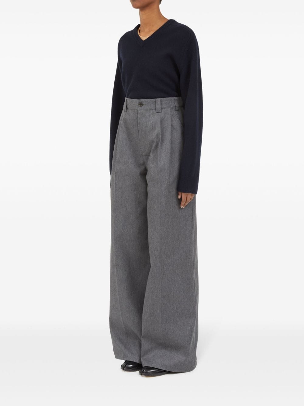 MAISON MARGIELA-PALAZZO TROUSERS-