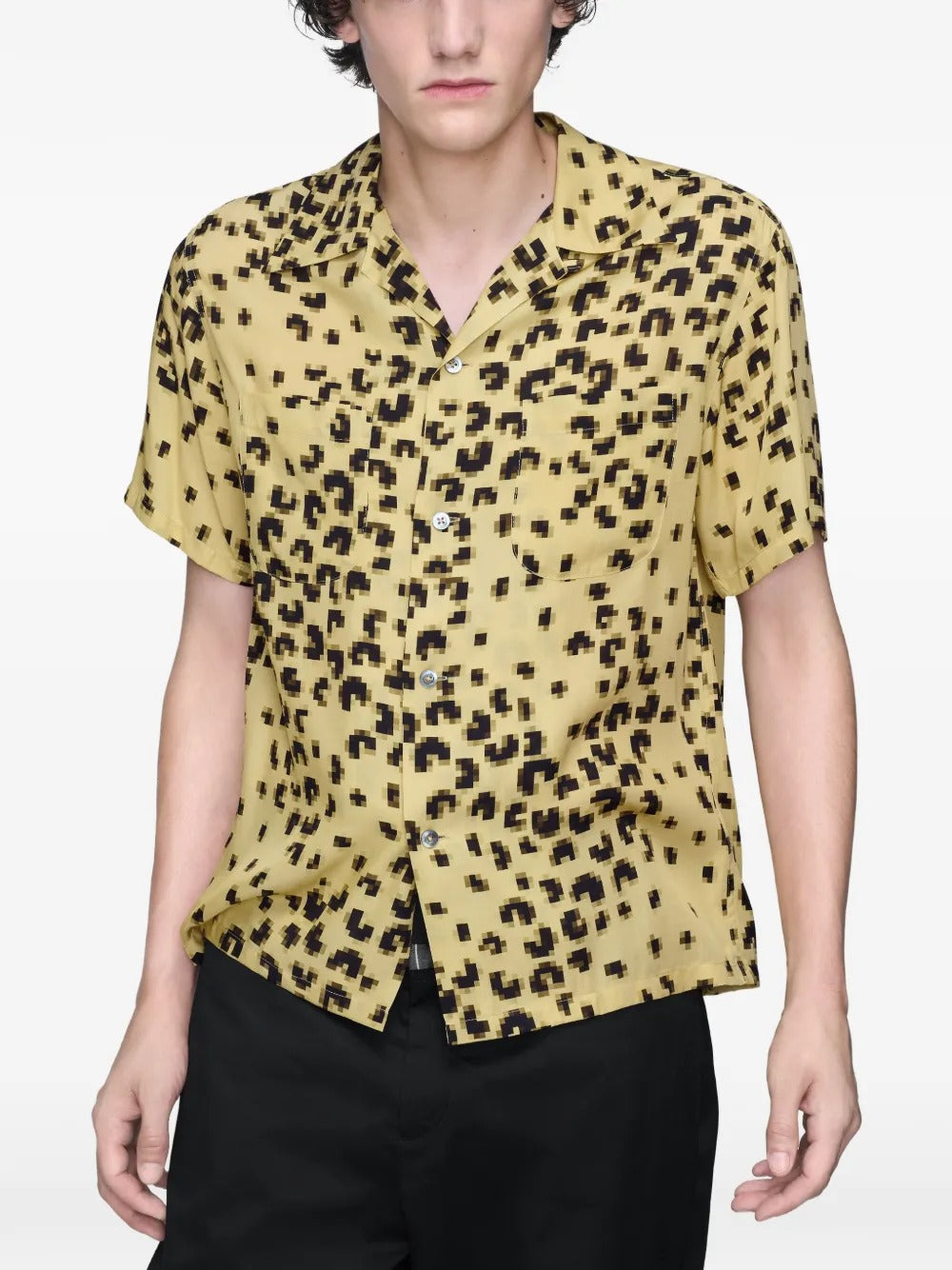 MAISON MARGIELA-pixel short-sleeve shirt-