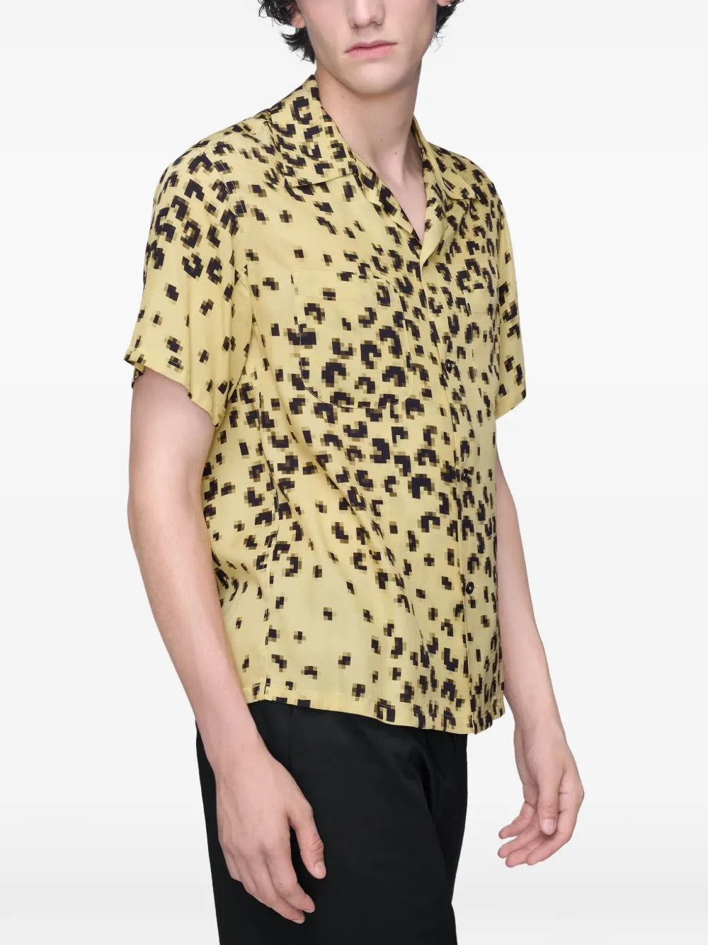 MAISON MARGIELA-pixel short-sleeve shirt-