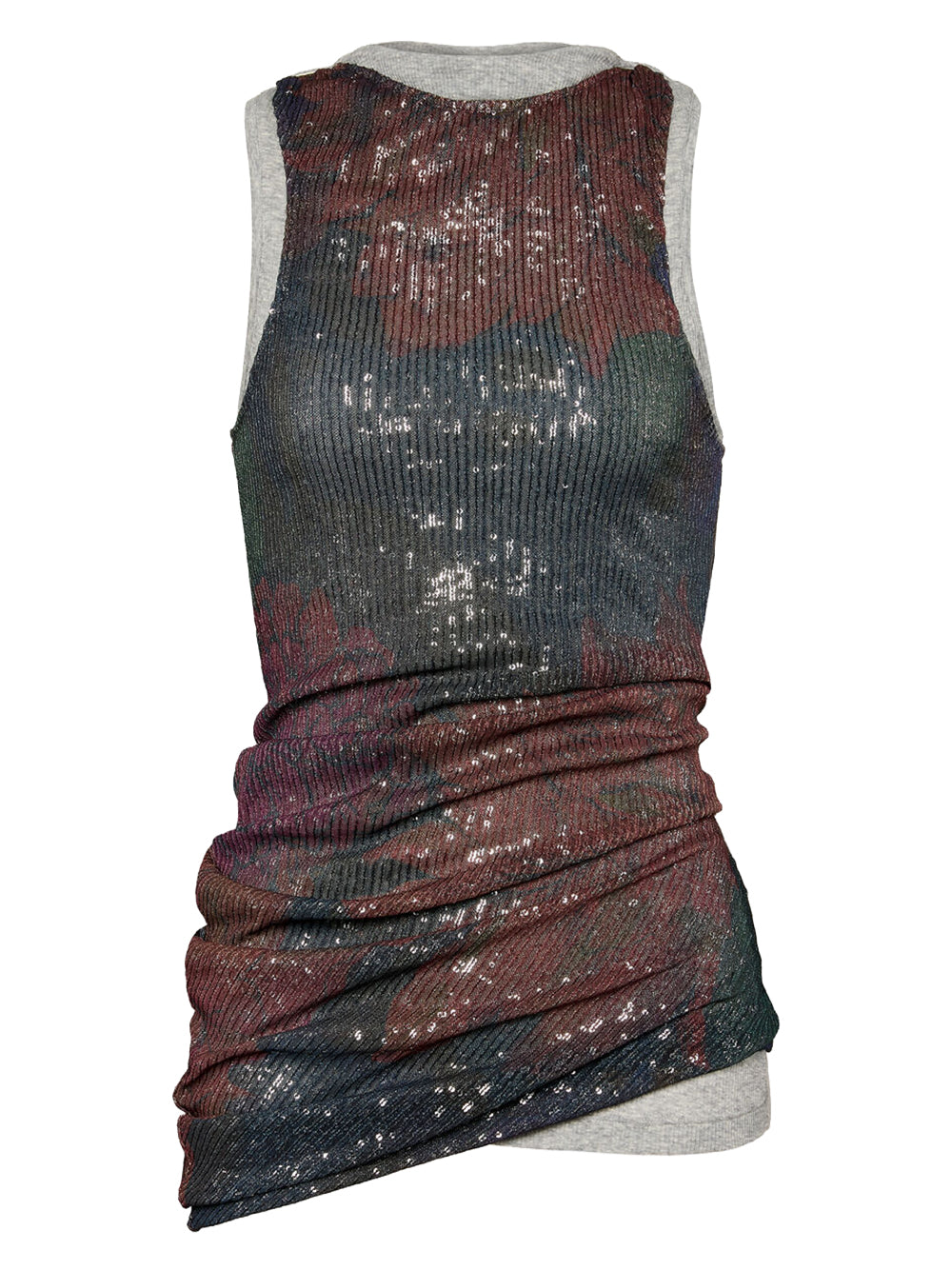 MAISON MARGIELA-SEQUINS DRAPED TOP-