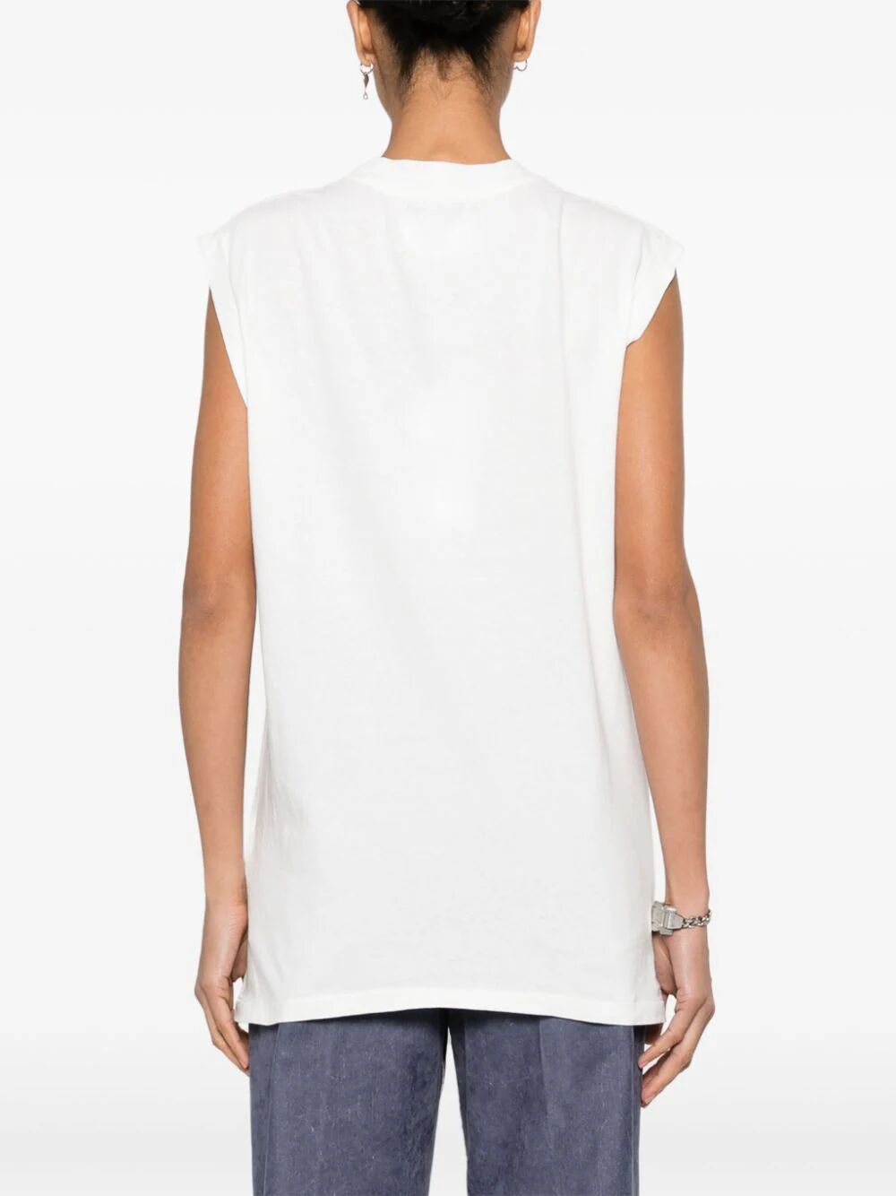 MAISON MARGIELA-PRINTED SLEEVELESS T-SHIRT-S51GC0527S24575 963