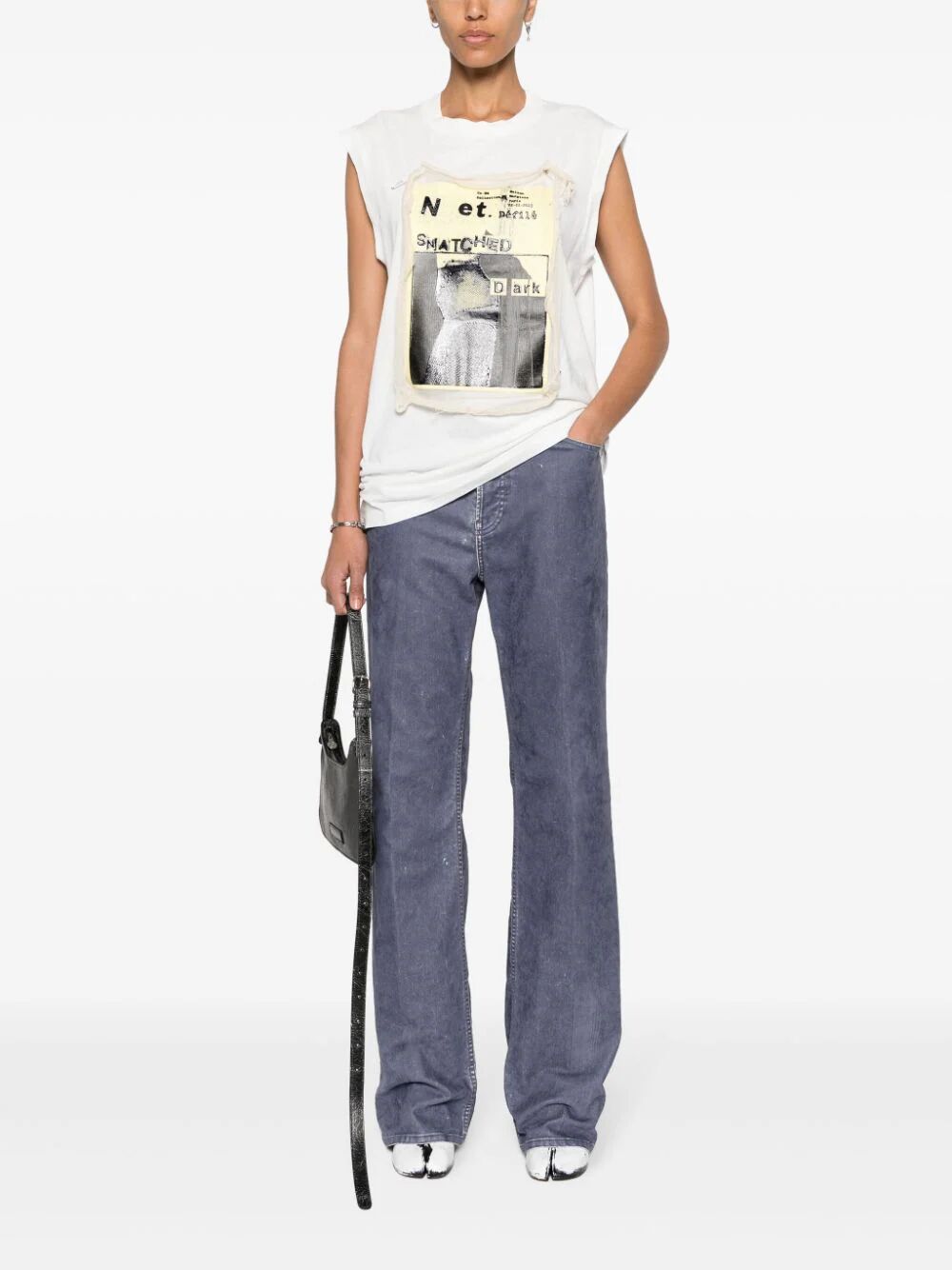 MAISON MARGIELA-PRINTED SLEEVELESS T-SHIRT-S51GC0527S24575 963