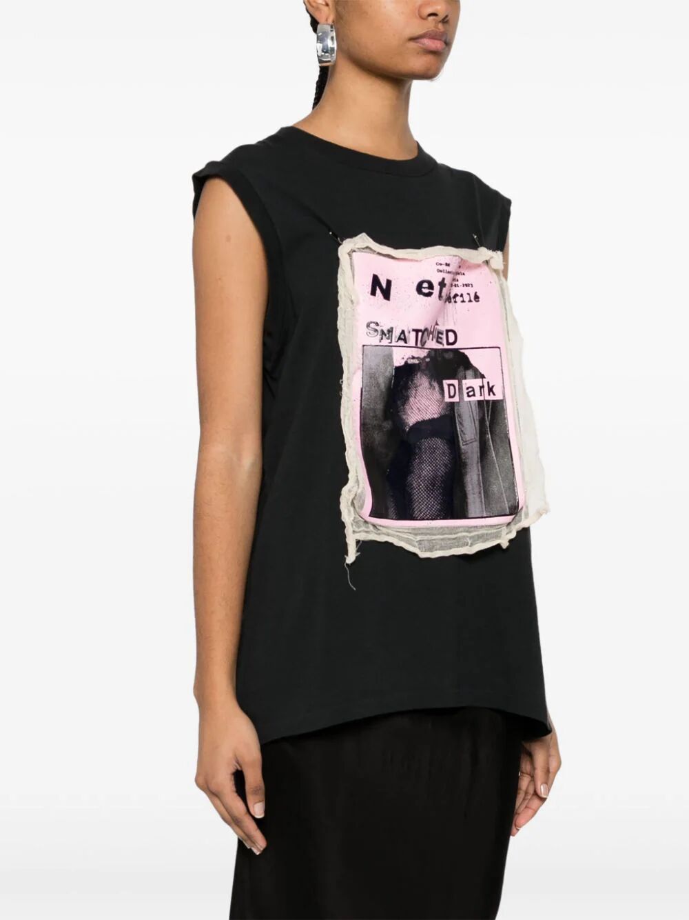 MAISON MARGIELA-PRINTED SLEEVELESS T-SHIRT-S51GC0528S24575 965