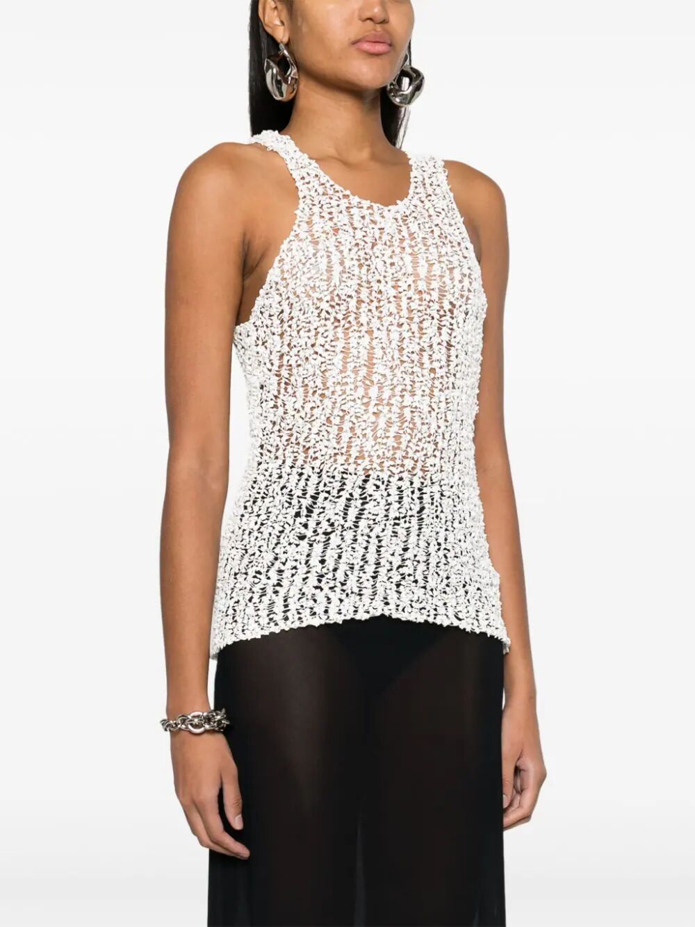 MAISON MARGIELA-SHEER WEB TANK TOP-S29NL0055M13010 101