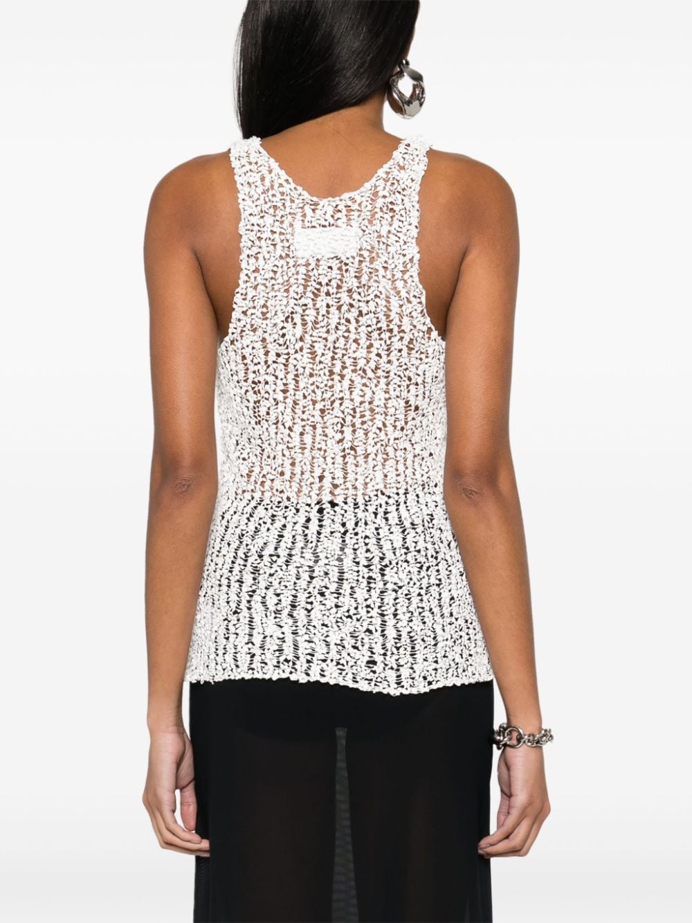 MAISON MARGIELA-SHEER WEB TANK TOP-S29NL0055M13010 101