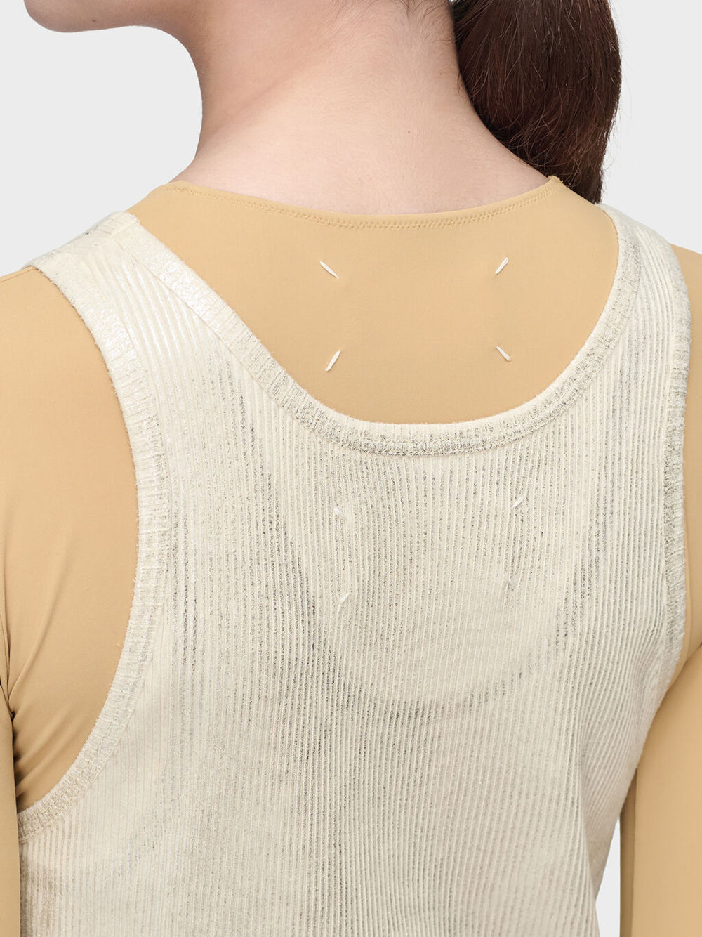MAISON MARGIELA-FOILED TANK TOP-
