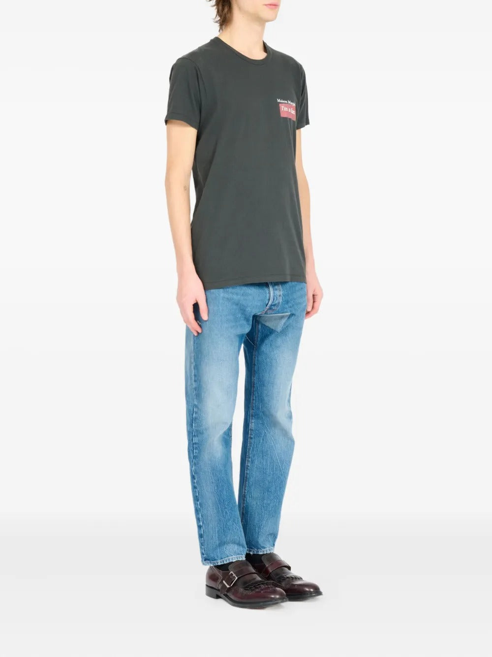 MAISON MARGIELA-slogan-print T-shirt-