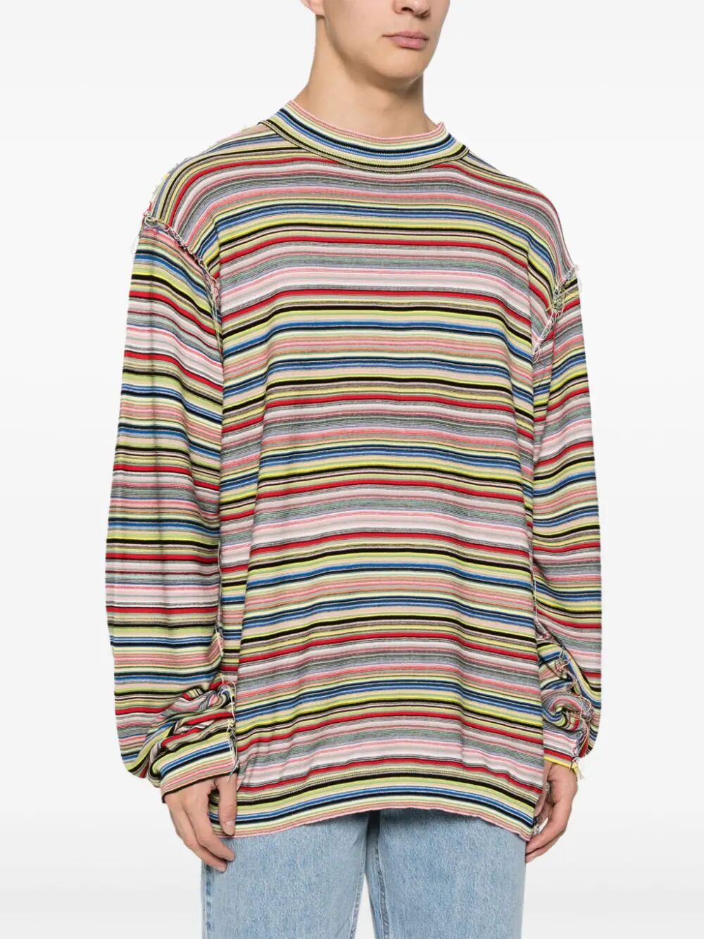 MAISON MARGIELA-STRIPED CREW NECK-S50HL0013S18404 001F