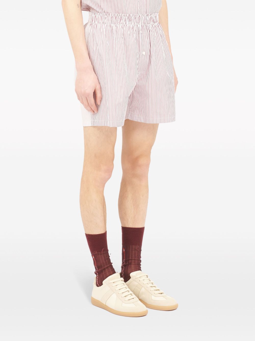 MAISON MARGIELA-STRIPED SHORTS-