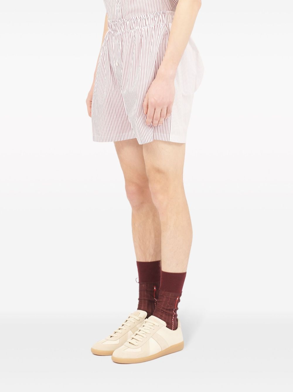 MAISON MARGIELA-STRIPED SHORTS-