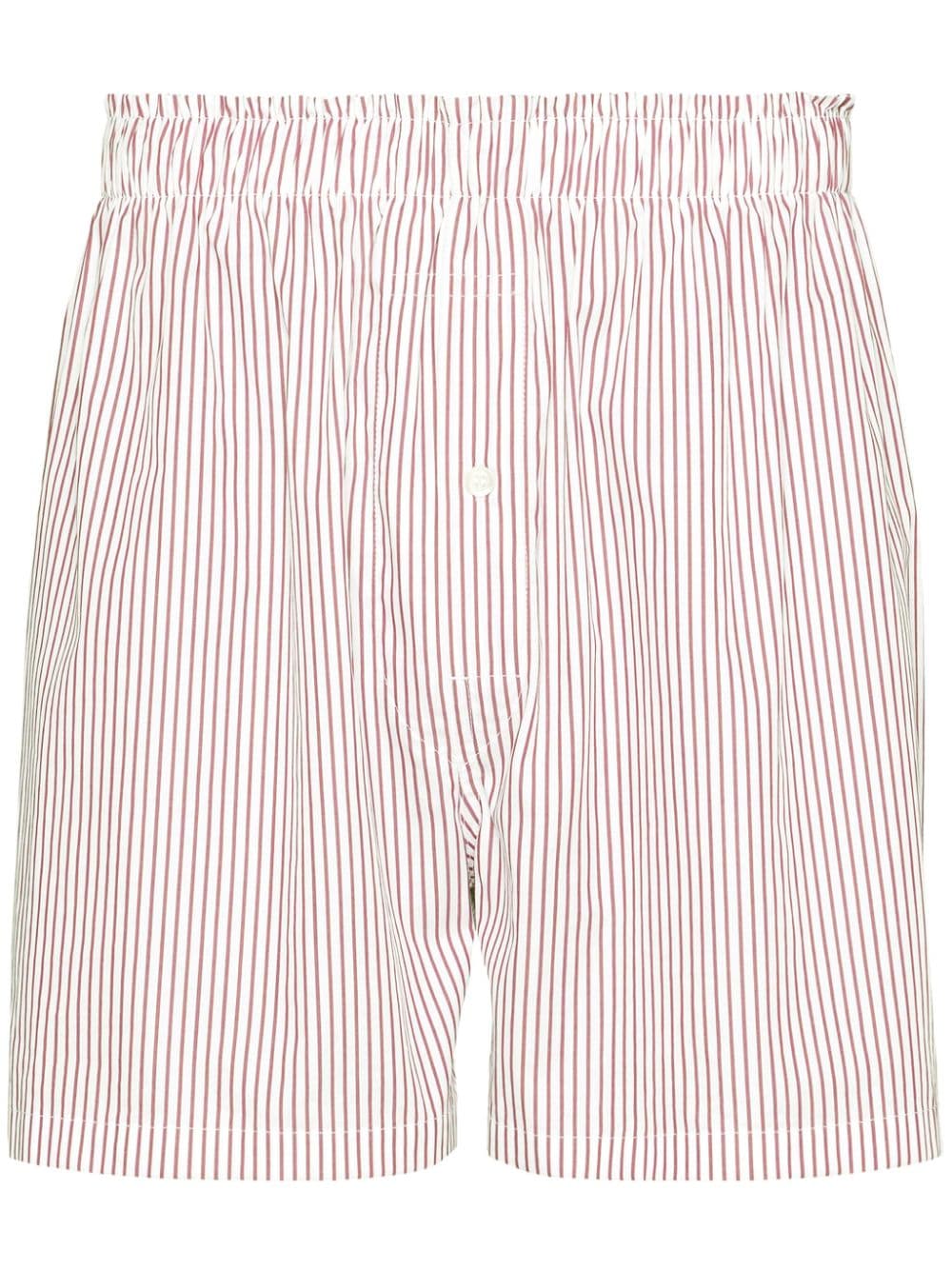 MAISON MARGIELA-STRIPED SHORTS-