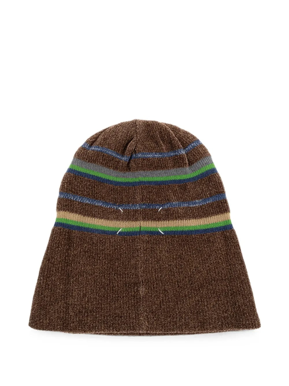 MAISON MARGIELA-STRIPPED KNIT BEANIE-
