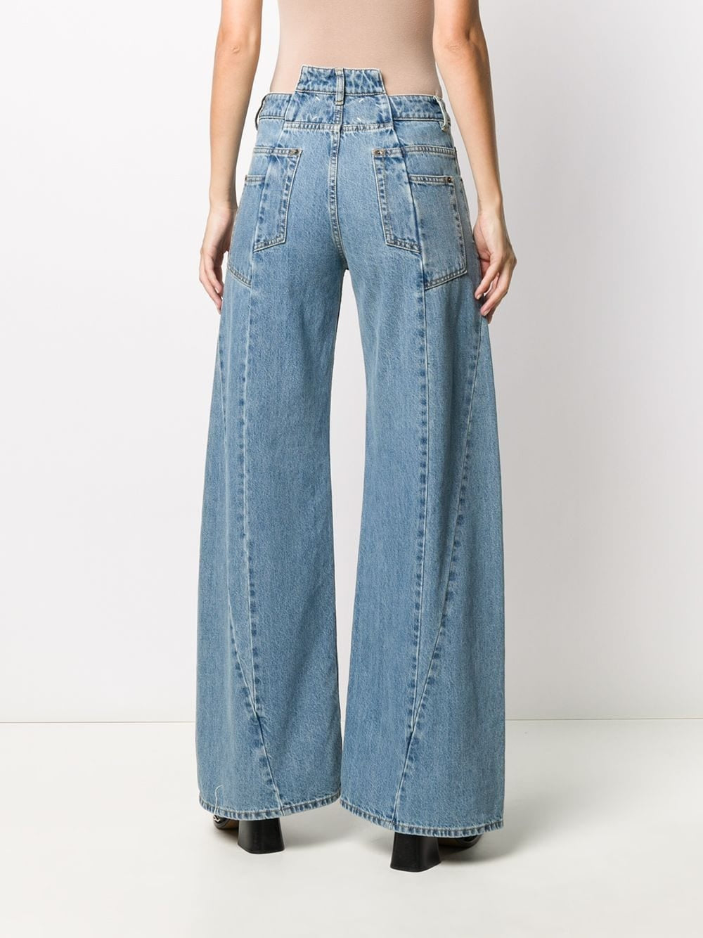 MAISON MARGIELA-WAISTBAND DENIM 5-POCKET TROUSERS-