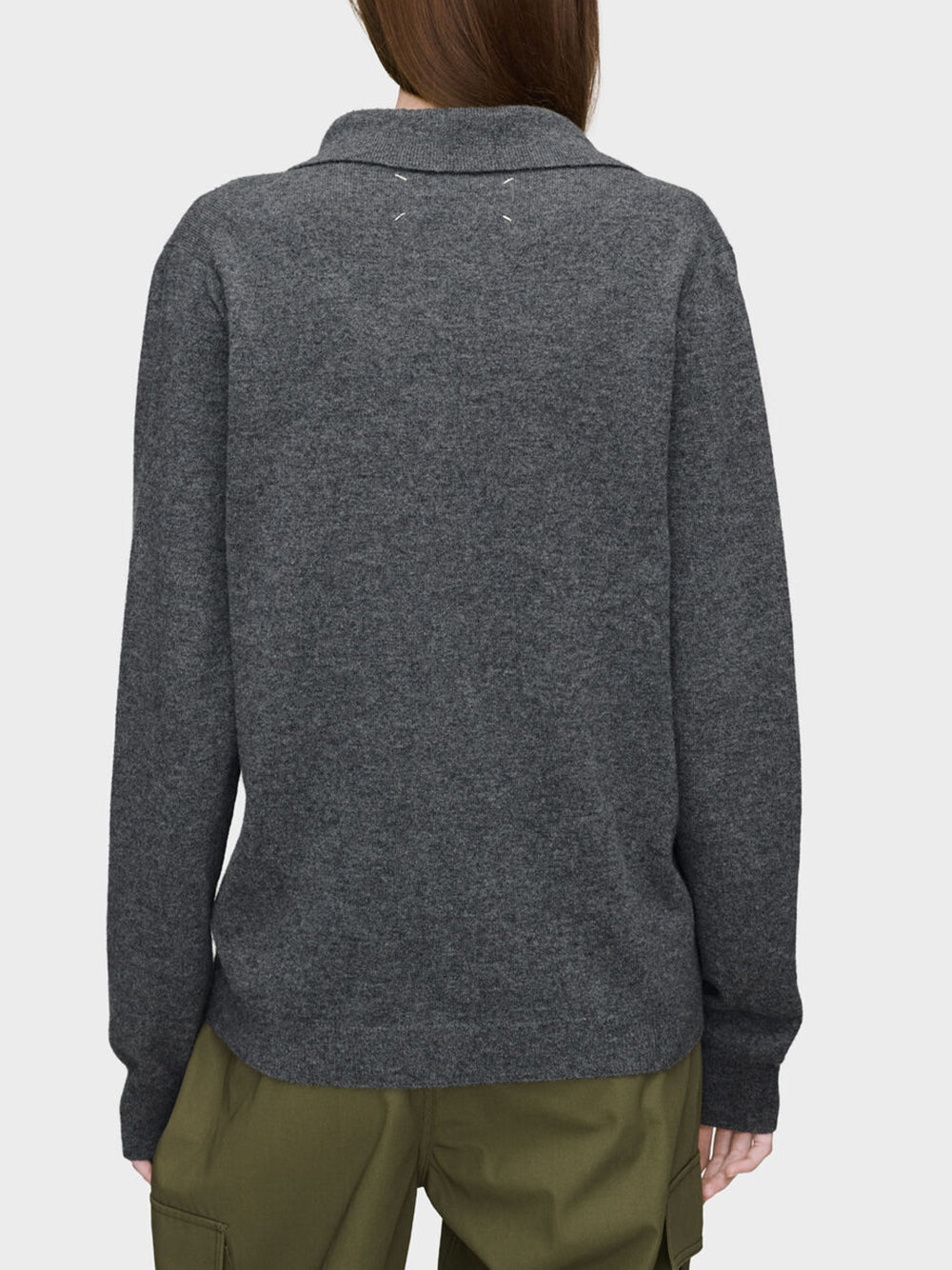 MAISON MARGIELA-TWIST LAMBSWOOL POLO-