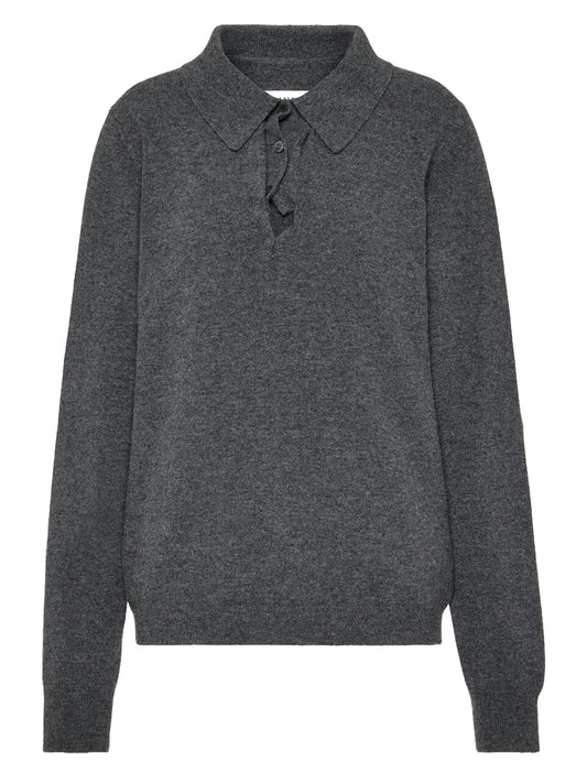MAISON MARGIELA-TWIST LAMBSWOOL POLO-