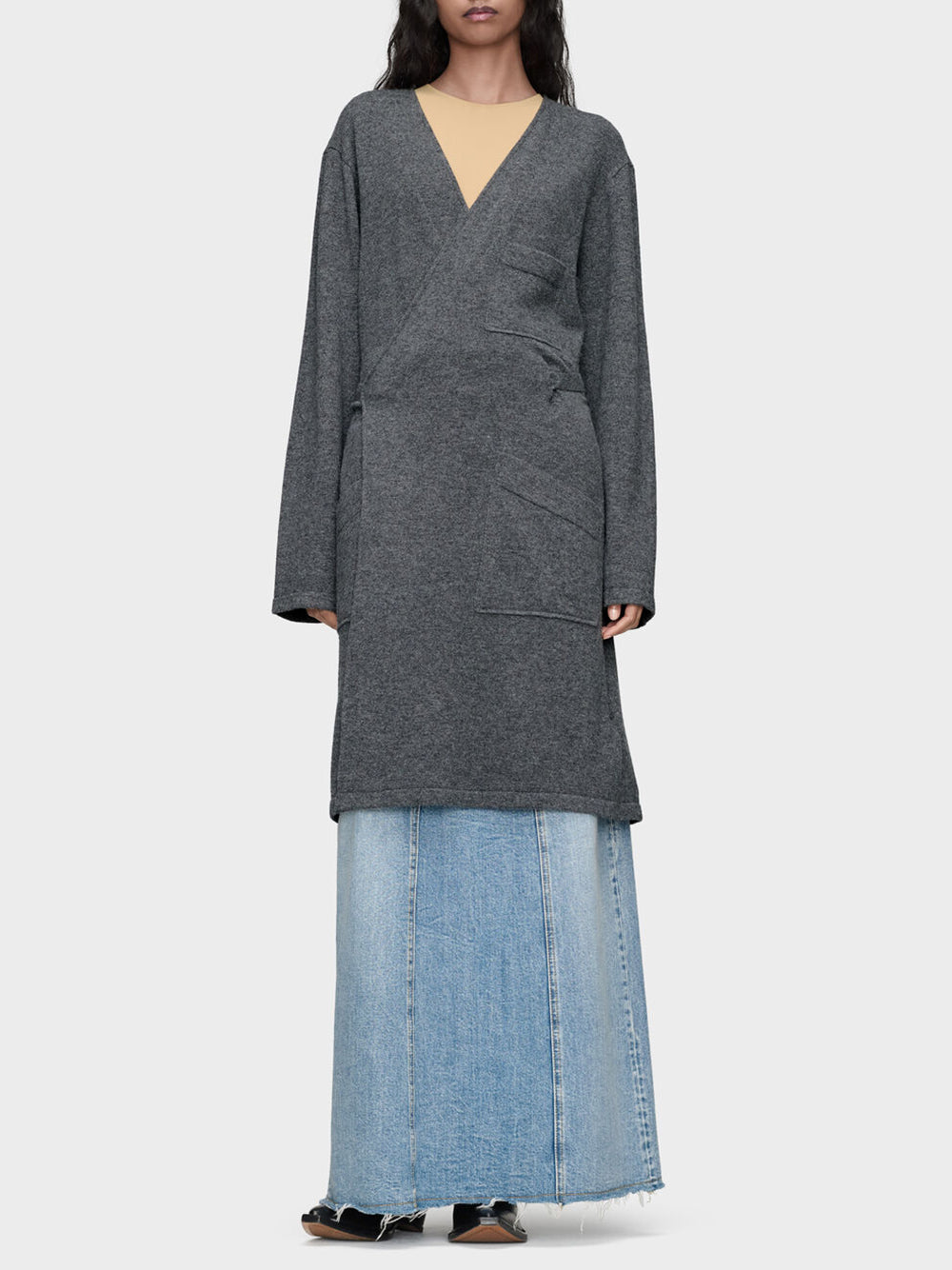 MAISON MARGIELA-TWIST LAMBSWOOL CARDIGAN-