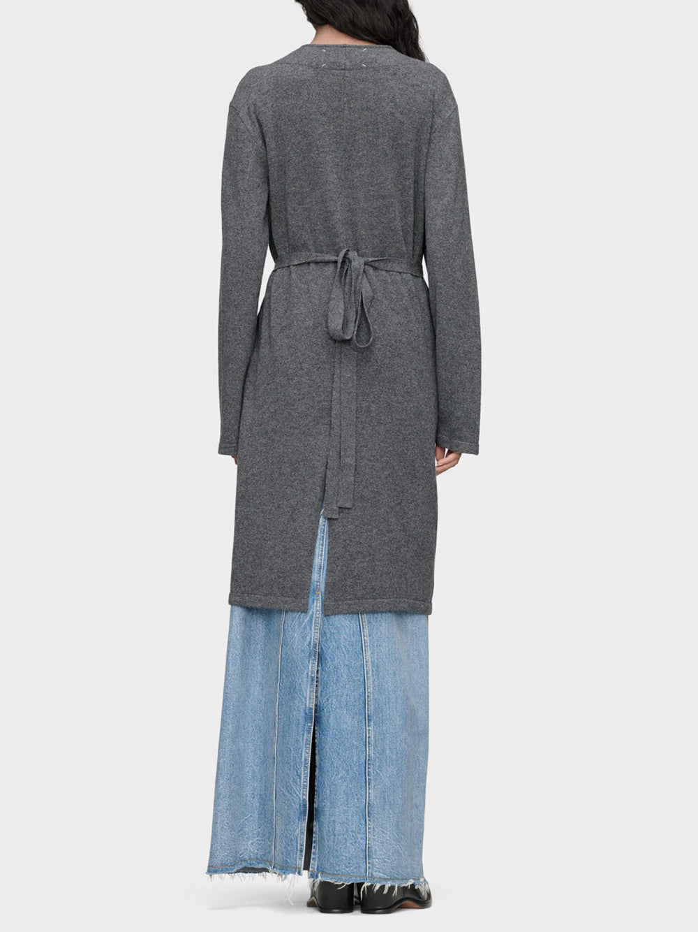 MAISON MARGIELA-TWIST LAMBSWOOL CARDIGAN-