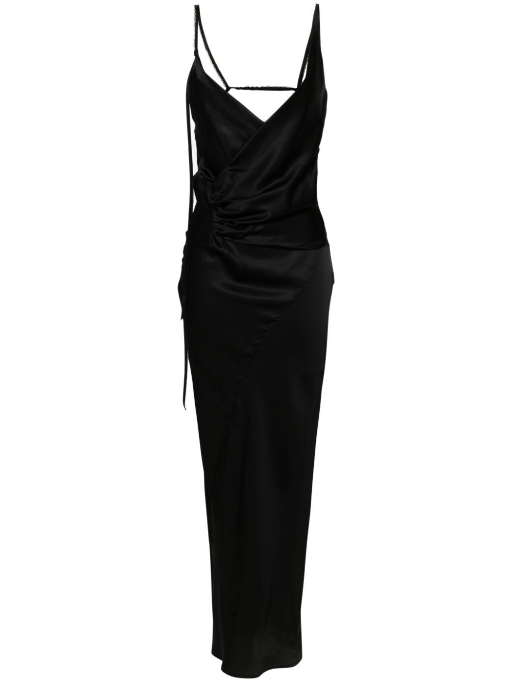 MARCO RAMBALDI-SATIN WRAPPED BACKLESS DRESS-DR551RAS 10