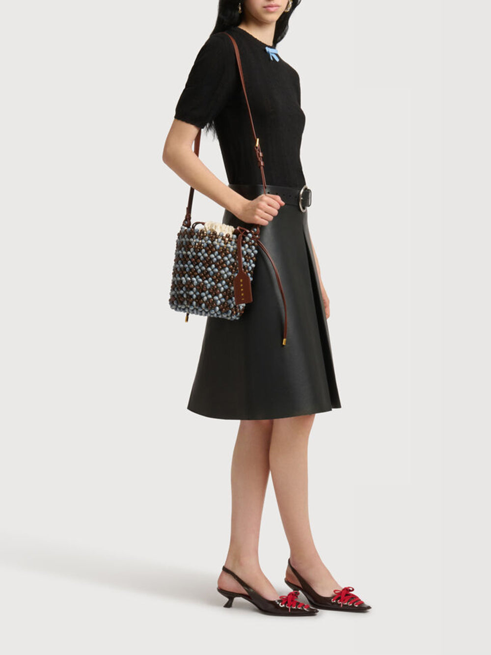 Beads bucket bag