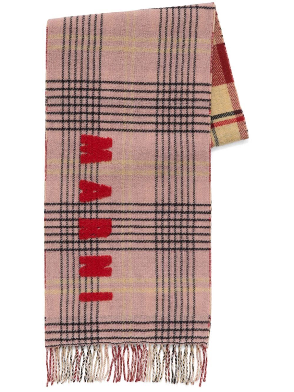 MARNI-CHECKED LOGO SCARF-SCMC0119Y0UAW035 CHC29