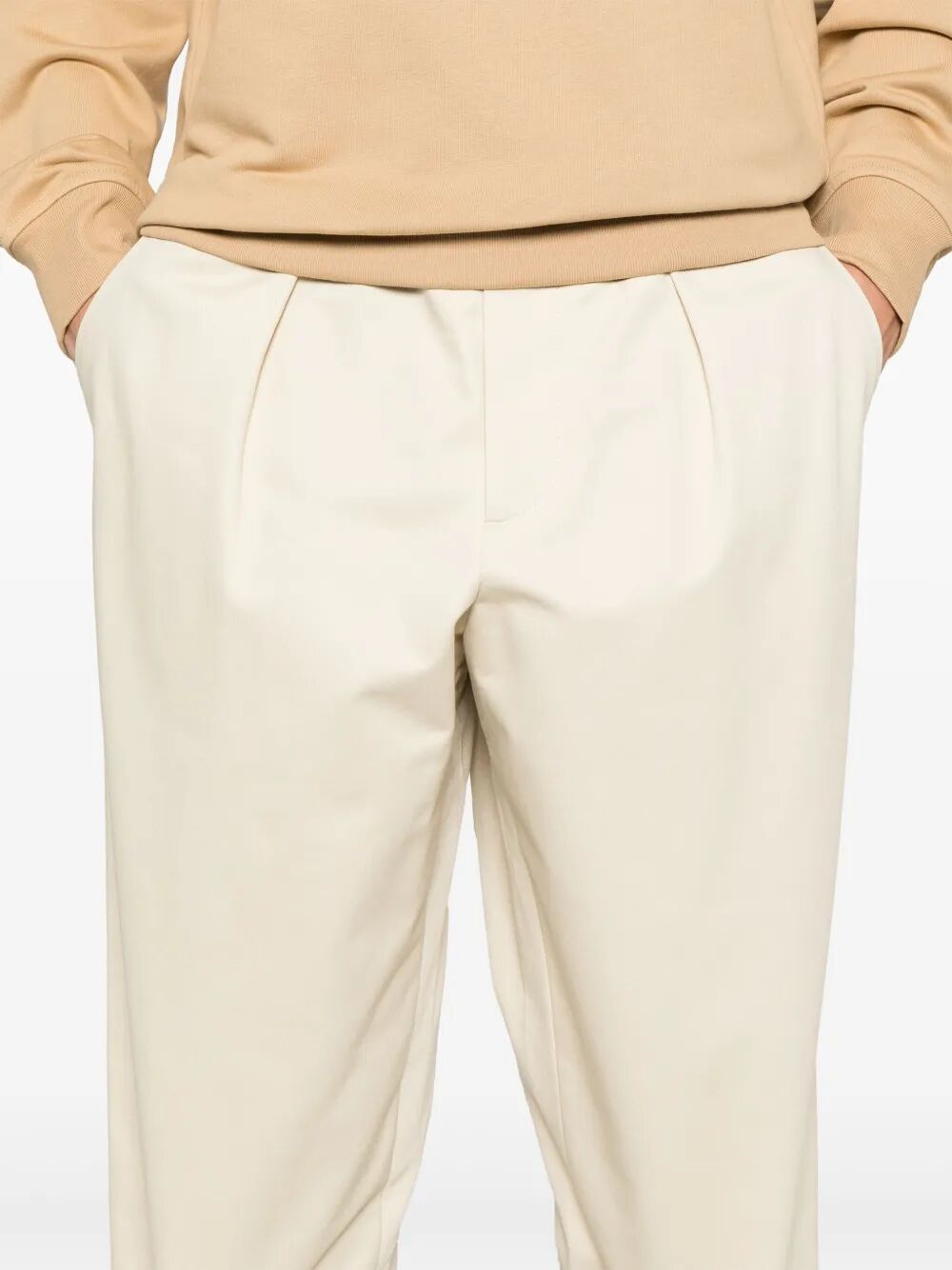 MARNI-COTTON CROPPED DRAWSTRING PANTS-