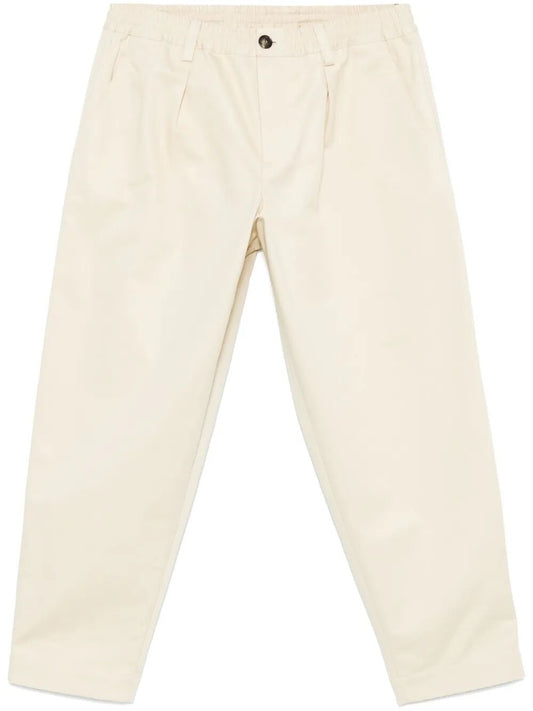 MARNI-COTTON CROPPED DRAWSTRING PANTS-