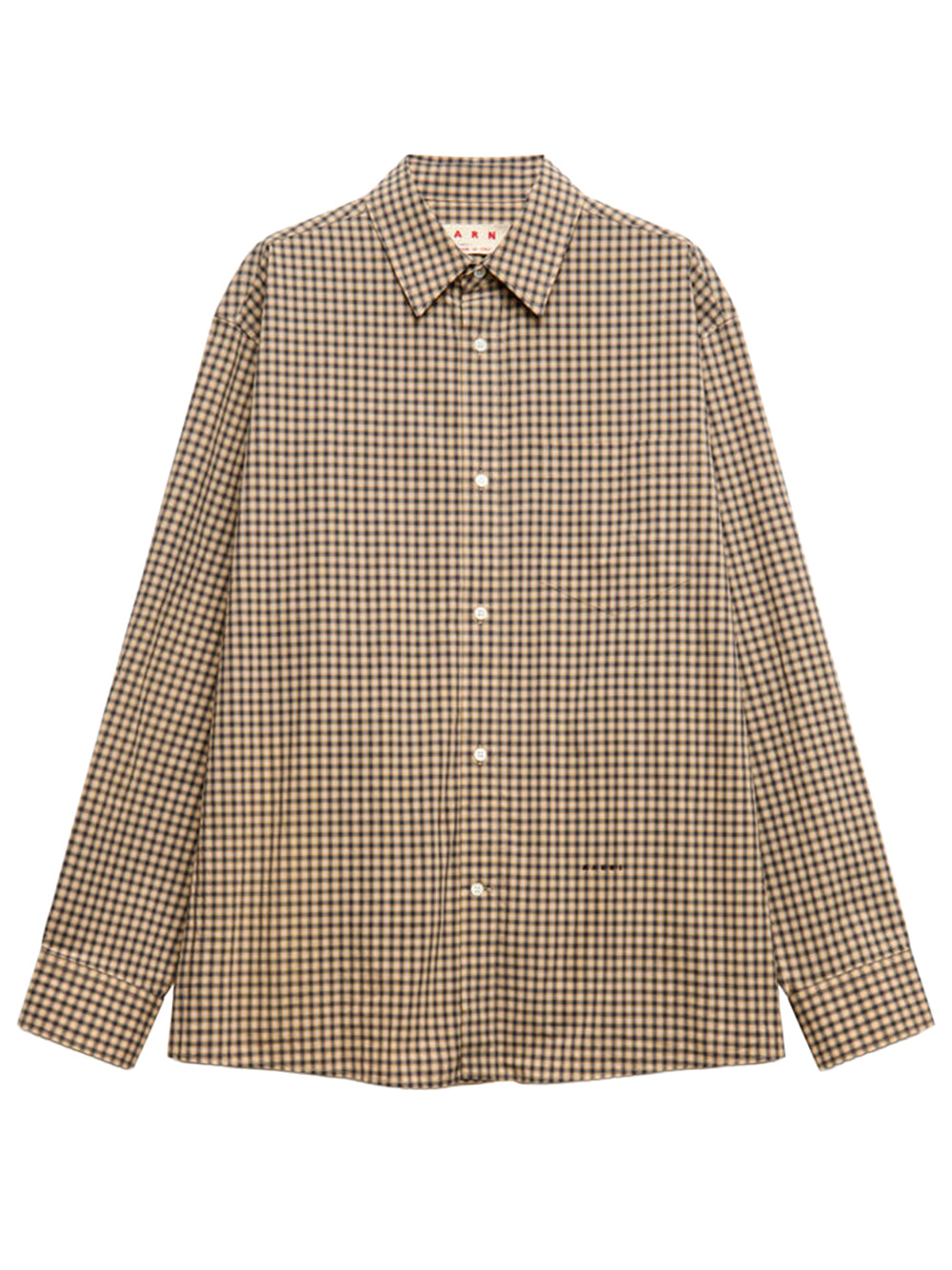 cotton shirt with micro checks
