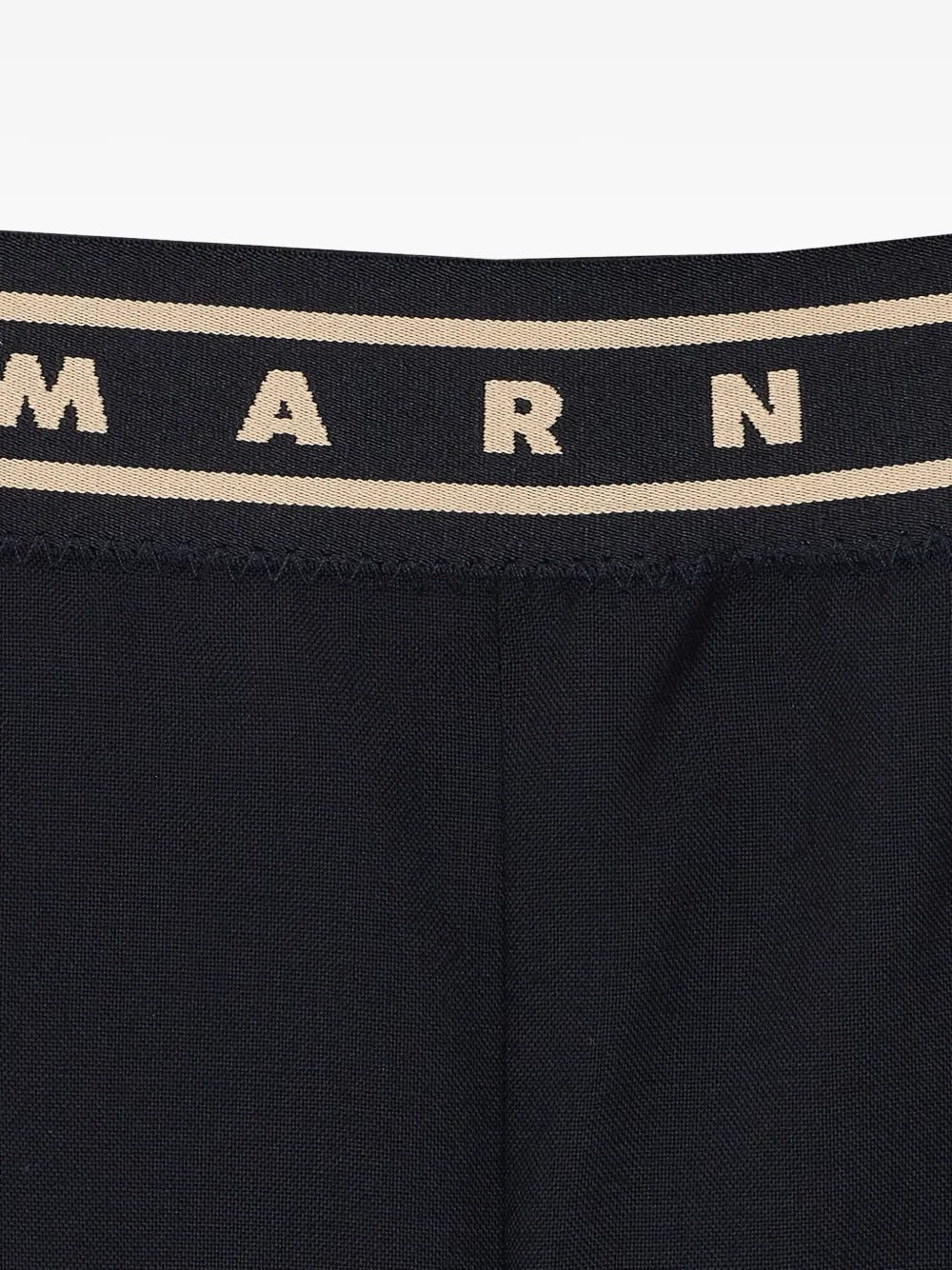 MARNI-elasticated logo-band trousers-